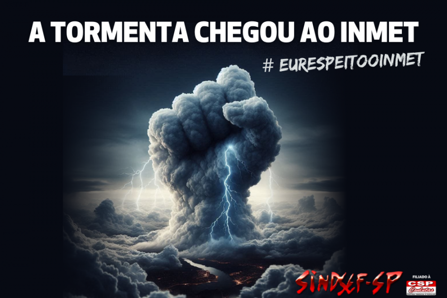 A tormenta chegou ao Inmet