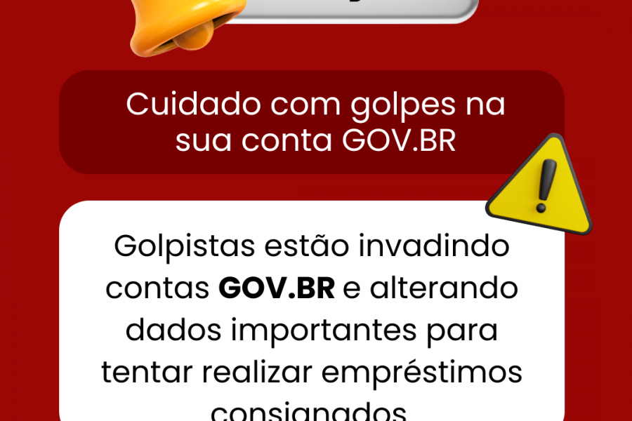 Card ALERTA Golpe no gov.br